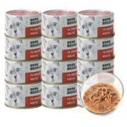 网易严选 猫罐头猫湿粮宠物零食浓汤红肉罐头 金枪鱼鸡丝口味85克*12罐