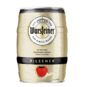 沃斯坦（warsteiner）比尔森 黄啤酒 5L*1桶装 德国原装进口 年货送礼
