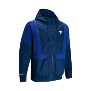 安德玛（UNDERARMOUR）Project Rock强森Storm男子训练运动外套1367075 深蓝色404 L