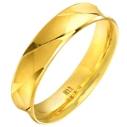 周生生黄金戒指男士情侣素圈戒指结婚对戒黄金戒指女78206R