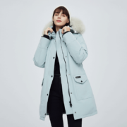 网易严选 地表强温 女式狐狸毛领鹅绒极寒派克羽绒服 4003439 5色