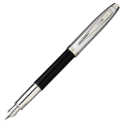 犀飞利（Sheaffer）钢笔 100系列 商务办公学生书法练字墨水笔 黑珐琅F尖