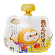凑单品：喵小侠 婴幼儿果泥 苹果清梨山楂味  100g