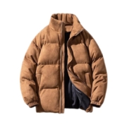 VANCL/凡客诚品麂皮绒棉服男士潮牌棉袄冬季美式复古情侣棉衣外套