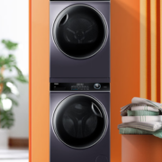 PLUS会员！Haier 海尔 XQG100-BD14126L+GBN100-126 热泵式洗烘套装 银色