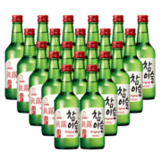 真露韩国进口烧酒20.1°竹炭酒 360ml*20瓶 整箱装 年货送礼