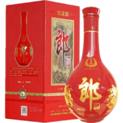PLUS会员：LANGJIU 郎酒 高度白酒陈酿53度酱香型 红花郎10+董酒白标430ml