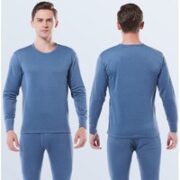 简妮语 男士磨毛绒保暖内衣套装 TZ001-1