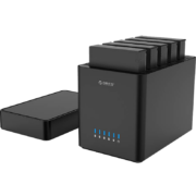奥睿科(ORICO)硬盘盒硬盘柜3.5英寸多盘位USB3.0 SATA机械硬盘外置外接移动存储磁盘柜硬盘笼架 5盘位DS500U3