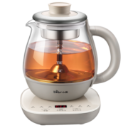 小熊（Bear）煮茶器煮茶壶花茶壶 养生壶迷你恒温电热水壶蒸茶器喷淋式不锈钢烧水壶黑茶茶具0.8升ZCQ-A08H2