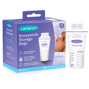 兰思诺(lansinoh)储奶袋母乳储存袋冷藏保鲜存奶袋180ml一次性母乳袋100片装