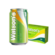 屈臣氏（Watsons）苏打汽水 香草味 低糖0脂低卡 气泡饮料 330ml*24罐 年货礼盒装