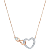施华洛世奇（SWAROVSKI）【新年礼物】施华洛世奇  SWAROVSKI INFINITY 永恒爱意 项链 镀玫瑰金色 5518865