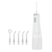京东京造 冲牙器便携 洗牙器洁牙器水牙线预防牙结石 电动冲牙器牙刷牙齿清洁器【内配6喷嘴】年货节礼物
