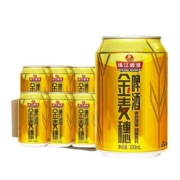 有劵的上、特价版:珠江 金麦穗啤酒 330ml*6听