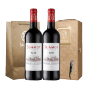 圣芝（Suamgy）G50优选波尔多AOC 赤霞珠混酿干红葡萄酒 750ml*2瓶 双支礼盒装