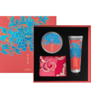 故宫文创 翠色芳华-丝巾礼盒 国风小方巾护手套装 珍珠膏hf故宫博物院礼物送女友（新老包装随机发货） 翠色芳华-礼盒