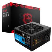 大水牛（BUBALUS）额定650W 劲强650台式电脑电源（主动式PFC/12CM风扇/智能温控/支持背线）