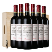 拉菲古堡 拉菲（LAFITE）尚品波尔多AOC干红葡萄酒 750ml*6瓶 整箱木箱装 年货送礼