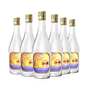 汾酒【年货送礼】 53度出口玻汾 清香型高度白酒 自饮口粮酒 500ml 6瓶装（非原箱）