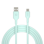 轻磁 MFi认证真液态硅胶快充数据线适用于苹果/iPhone安卓TypeC L口快充60W 3A充电 【梧枝绿】USB口转TypeC 1米 PD60W快充线