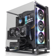 Tt（Thermaltake）Core P3 TG Pro 黑色 机箱水冷电脑主机（支持E-ATX/可壁挂/开放式/电竞水冷/弹性安装）