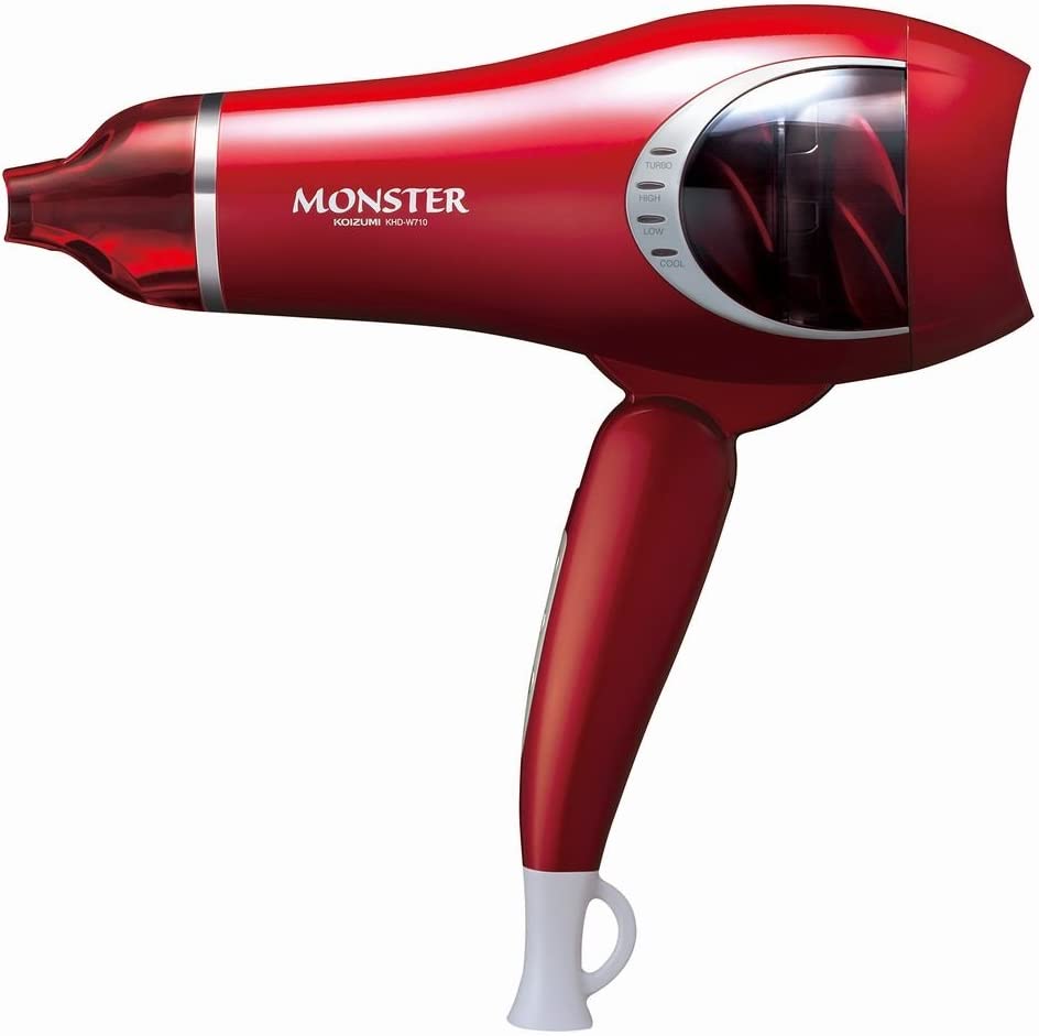 Koizumi Monster 吹风机 大风量 红色 KHD-W710/R 需配变压器