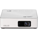 ASUS 华硕 S2 White Pico Mini LED 投影仪 便携式 HD 白色 500 流明 HDMI & C 集成电池 6000 mAh 3.5 小时 1280 × 720 32 分贝 内置扬声器