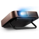 ViewSonic 优派 M2 便携式LED投影仪（全高清、1,200 流明、Rec. 709、HDMI、USB、USB-C、WiFi 连接、蓝牙、SD 卡读卡器、2 个 3 瓦扬声器）金属青铜