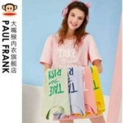 Paul Frank 大嘴猴 女士60S精梳棉可外穿睡裙 多色