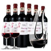 冰川酒庄 智利原瓶进口红酒火烈鸟赤霞珠干红 750ml*6