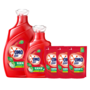 OMO 奥妙 除菌除螨洗衣液套装 8.88斤（液2KG+1KG+480G*3）*2件