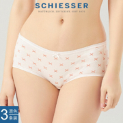 SCHIESSER 舒雅 女士棉质中腰内裤 E1/16805T 3条装