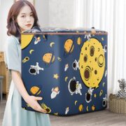 水莎  太空人巨无霸布艺收纳袋  拉链款