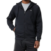 国内449元！Under Armour 安德玛 Rival 男士连帽抓绒保暖夹克1357111 直邮含税到手￥272.49