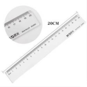 M&G 晨光 ARL96004 透明塑料直尺 20cm