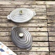 Staub 珐宝 椭圆形珐琅铸铁锅炖锅23cm