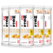 京东特价app、需抢券：金龙鱼 鲜蛋家用面条 120g*5袋
