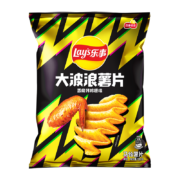 乐事（Lay's）休闲零食 大波浪薯片香脆烤鸡翅味135克*7件（新老包装交替发货）