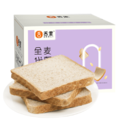 舌里 全麦面包吐司面包健身代餐早餐三明治切片粗粮*2件