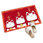 京喜APP、概率券：BUDISI 布迪思 卡通入户门垫 招财进宝 40*60cm  图案多选