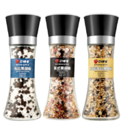口味全 黑胡椒粒研磨器瓶 海盐+柠檬+美式