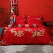MERCURY 水星家纺 绣花龙凤结婚四件套 1.8m床