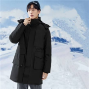 限尺码：太平鸟 男士 连帽羽绒服B1ACA440989