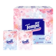 Tempo 得宝 樱花印花手帕纸 4层*7张*12包*2件