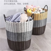 优思 脏衣服收纳筐 藤编家用脏衣篮
