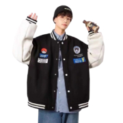 真维斯集团，Jeanswest Z+ 情侣款复古美式飞行员夹克外套/棒球服夹克 多色
