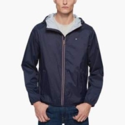 Tommy Hilfiger 汤米·希尔费格 男式轻质连帽防水夹克