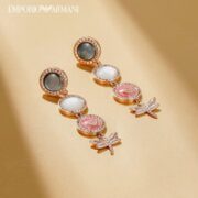 EMPORIO ARMANI 女士蜻蜓锆石耳坠 EGS2559221