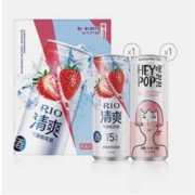 天猫U先：RIO 锐澳鸡尾酒5度清爽+heypop气泡水 330ml*2罐礼盒装